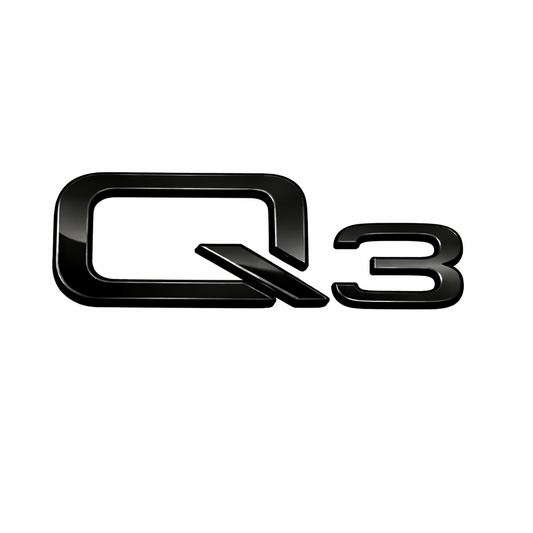 Q3 Siyah Bagaj Yazısı Audi Uyumlu