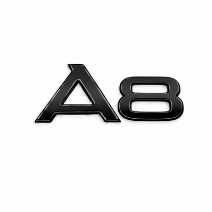 A8 Siyah Bagaj Yazısı Audi Uyumlu