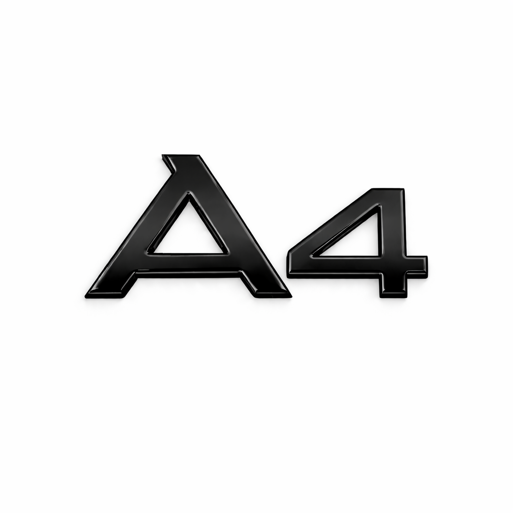 A4 Siyah Bagaj Yazısı Audi Uyumlu