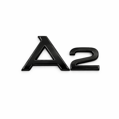 A2 Siyah Bagaj Yazısı Audi Uyumlu