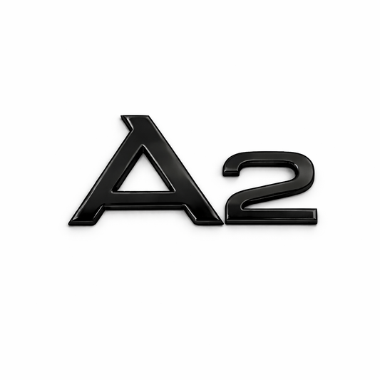 A2 Siyah Bagaj Yazısı Audi Uyumlu