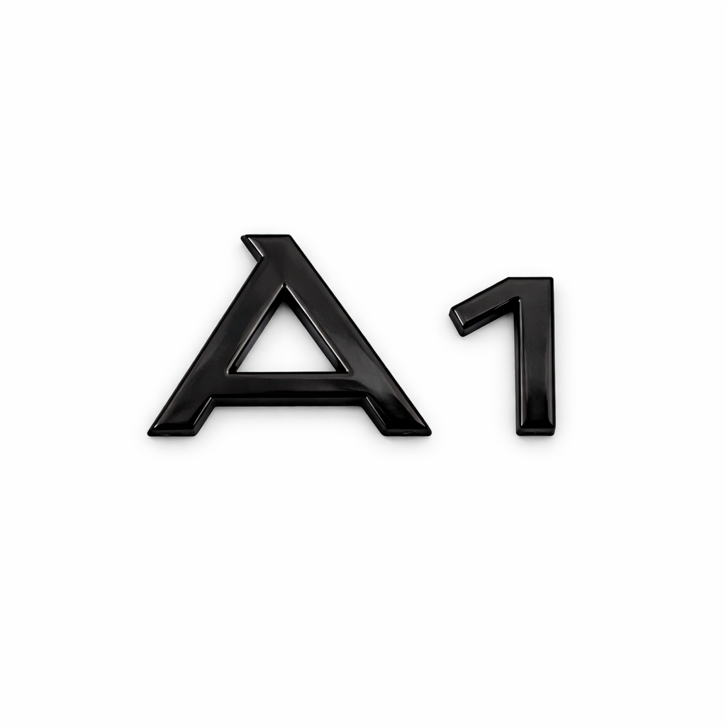A1 Siyah Bagaj Yazısı Audi Uyumlu