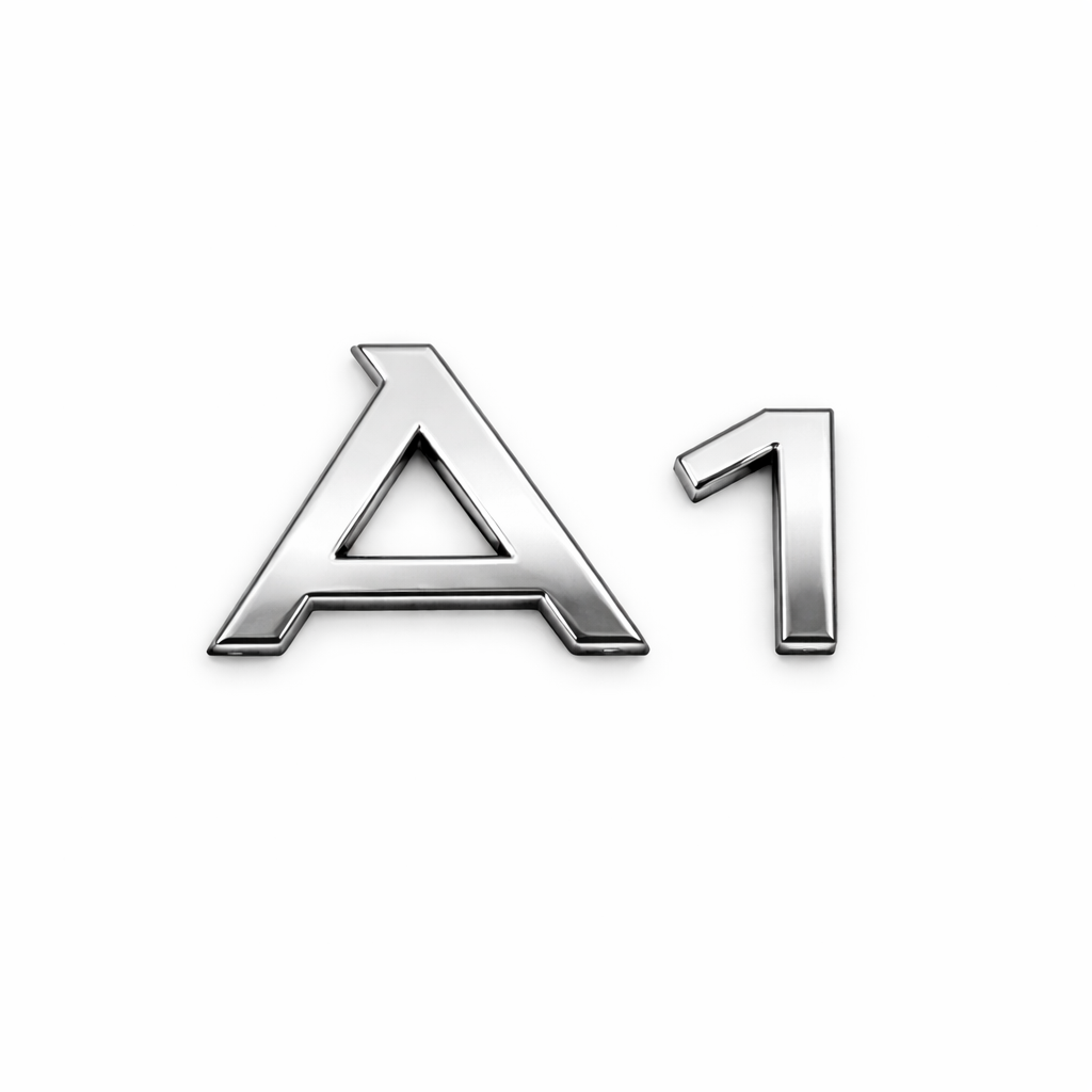 A1 Krom Bagaj Yazısı Audi Uyumlu