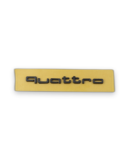 Quattro Siyah Bagaj Yazısı Audi Uyumlu