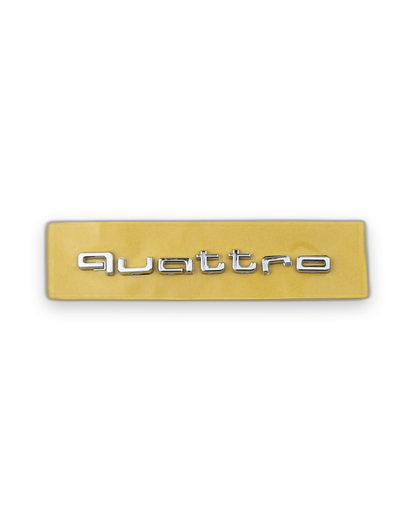 Quattro Krom Bagaj Yazısı Audi Uyumlu