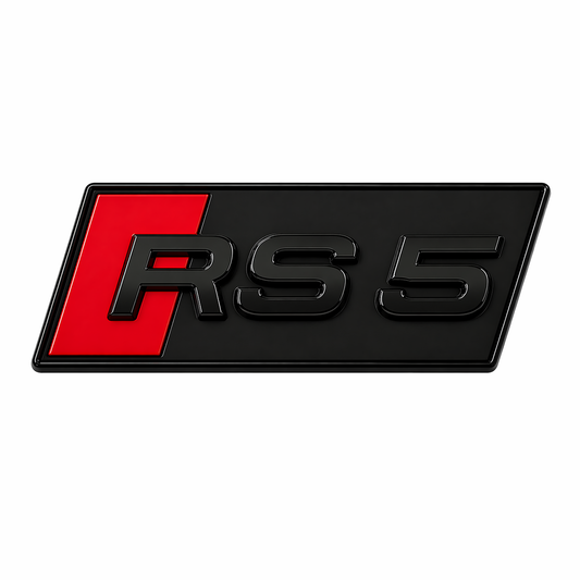 RS5 Ön panjur için yazı Siyah Ön Panjur Yazısı Audi Uyumlu