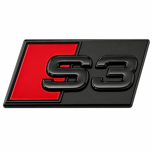 S3 Ön panjur yazısı Siyah Ön Panjur Yazısı Audi Uyumlu