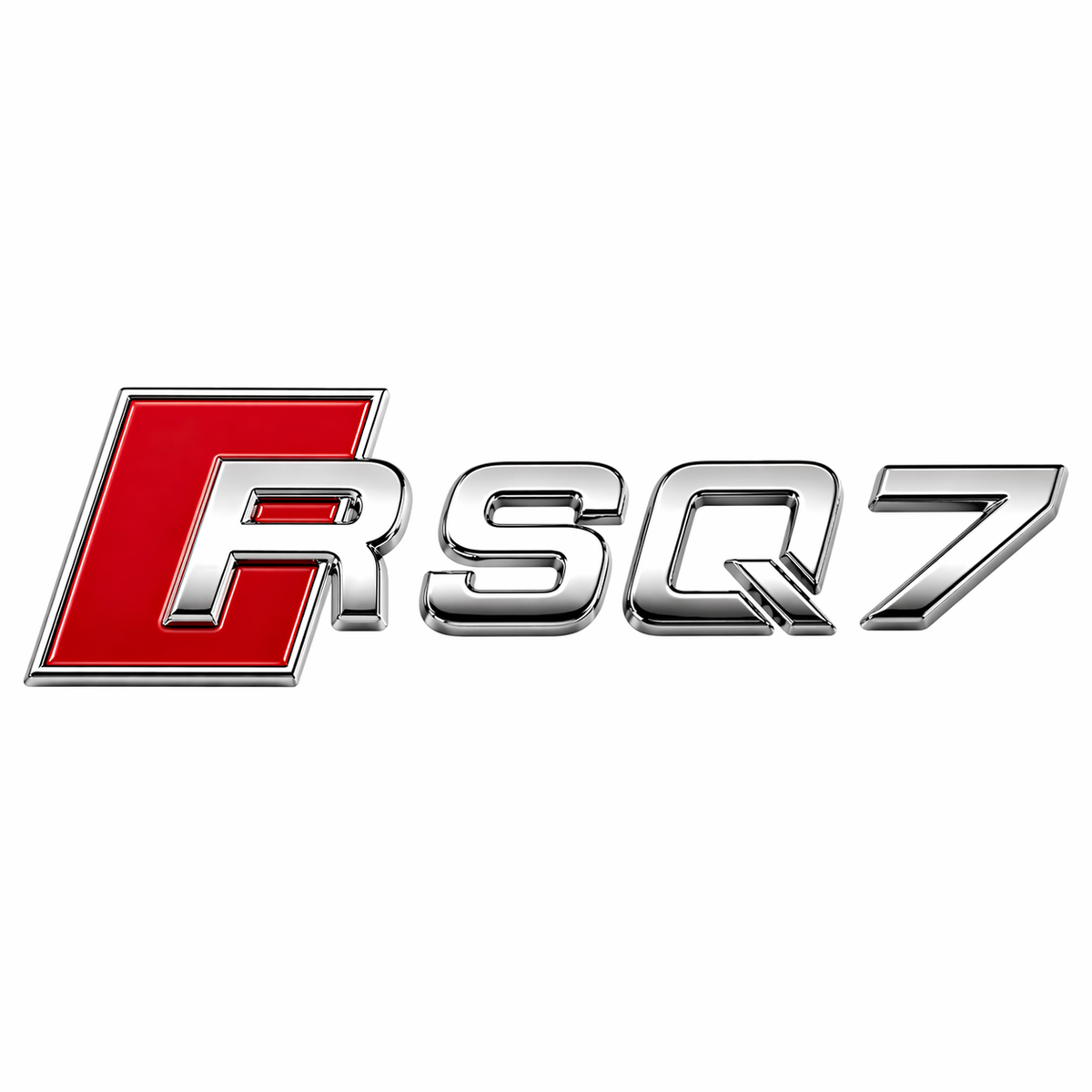 RS Q7 Krom Bagaj Yazısı Audi Uyumlu