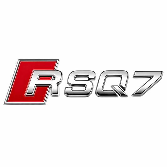 RS Q7 Krom Bagaj Yazısı Audi Uyumlu