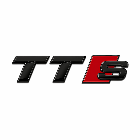 TT S İtalik Siyah Bagaj Yazısı Audi Uyumlu