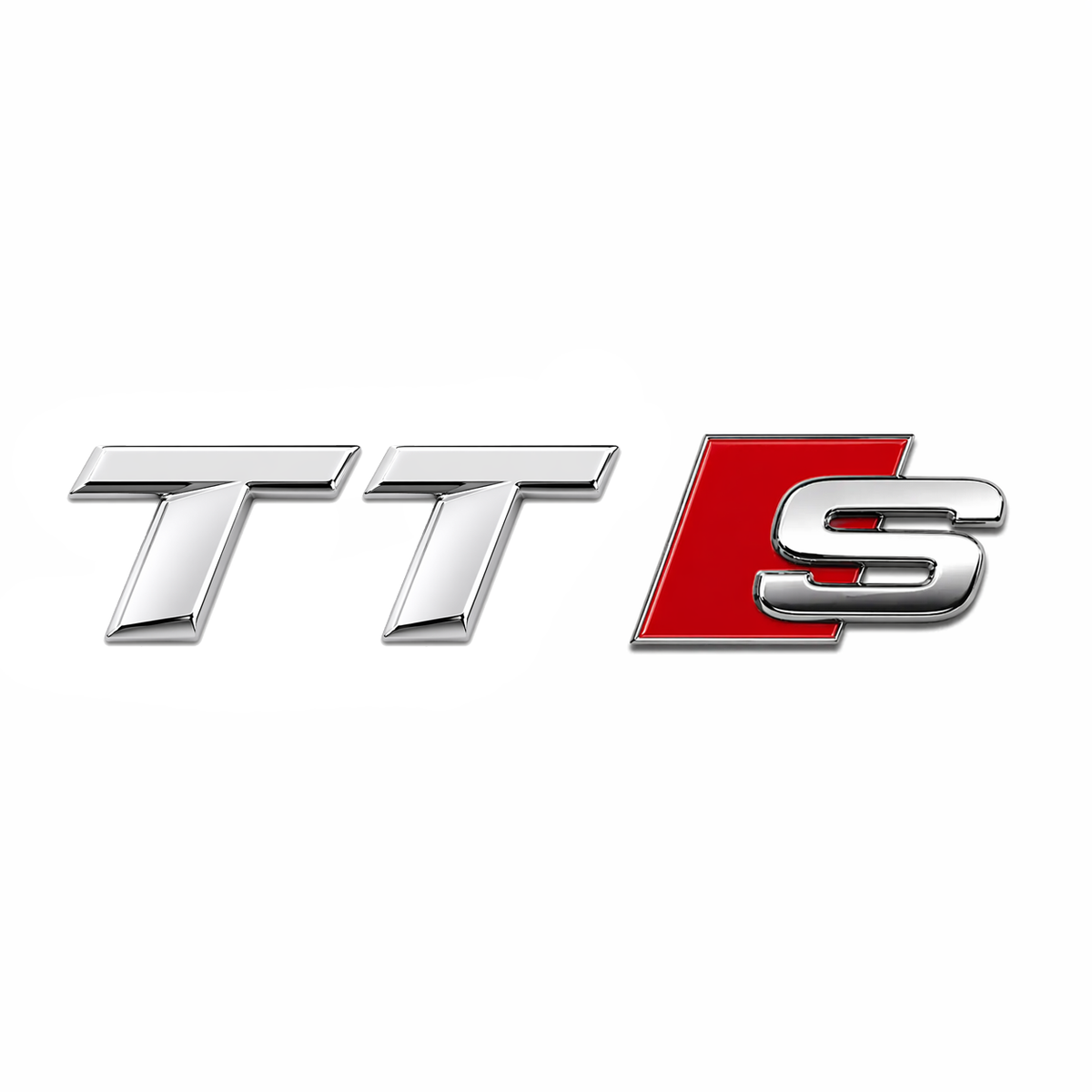 TT S İtalik yazı tasarımı Krom Bagaj Yazısı Audi Uyumlu