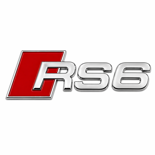 RS6 Krom Bagaj Yazısı Audi Uyumlu