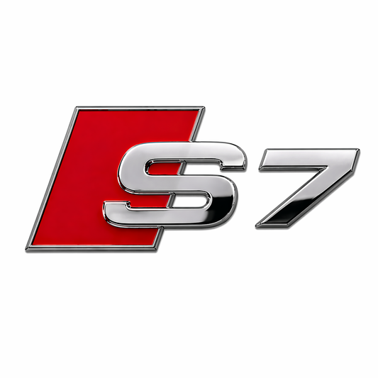 S7 Krom Kırmızı Bagaj Yazısı Audi Uyumlu