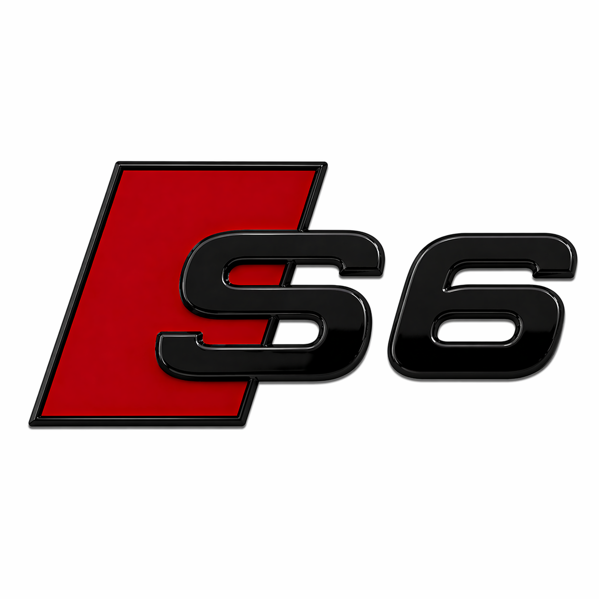 S6 Siyah Kırmızı Bagaj Yazısı Audi Uyumlu