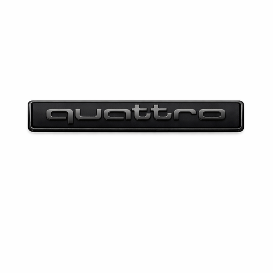 Quattro Siyah Bagaj Yazısı Audi Uyumlu