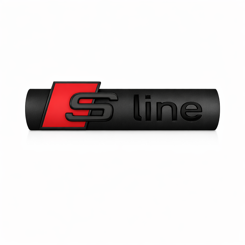 S Line Mat Siyah Bagaj Yazısı Audi Uyumlu