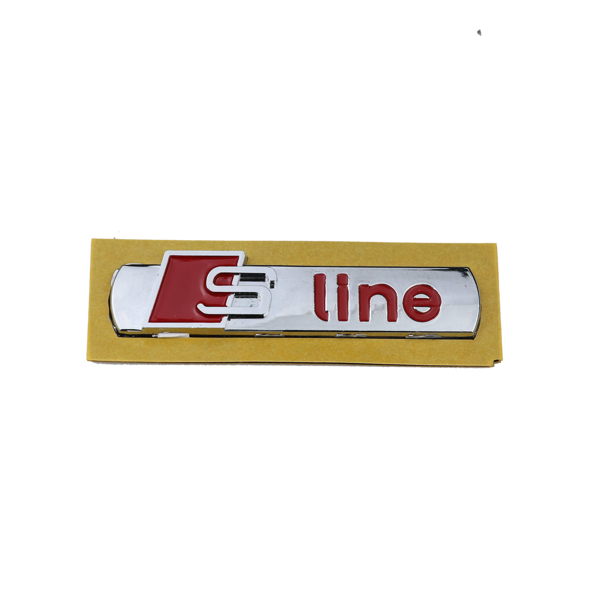S line Krom Kırmızı Bagaj Yazısı Audi Uyumlu