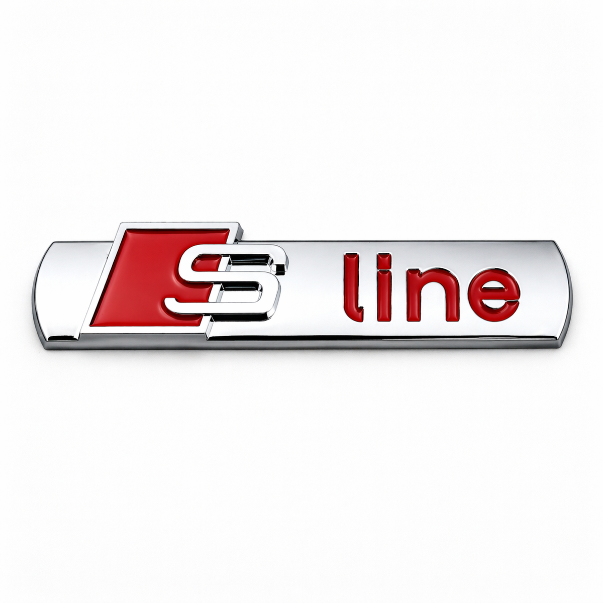 S line Krom Kırmızı Bagaj Yazısı Audi Uyumlu