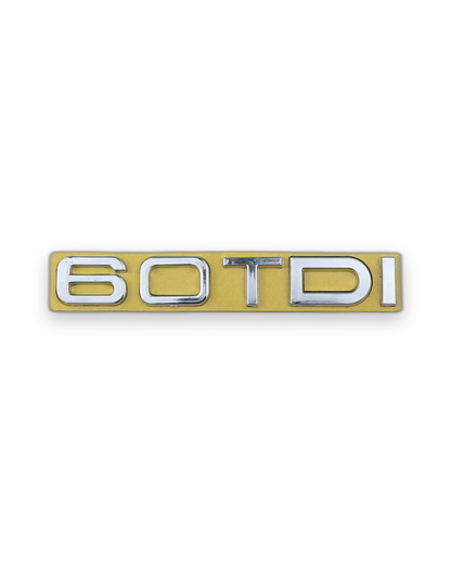 60 TDI Krom Bagaj Yazısı Audi Uyumlu