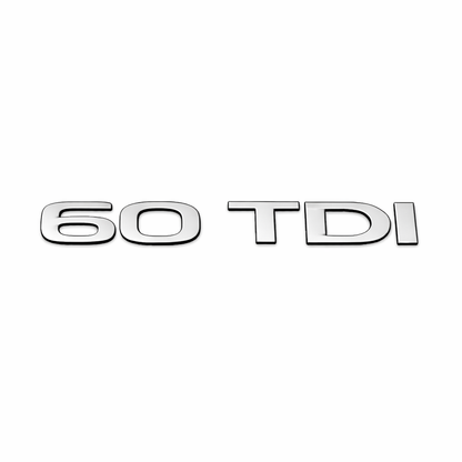 60 TDI Krom Bagaj Yazısı Audi Uyumlu