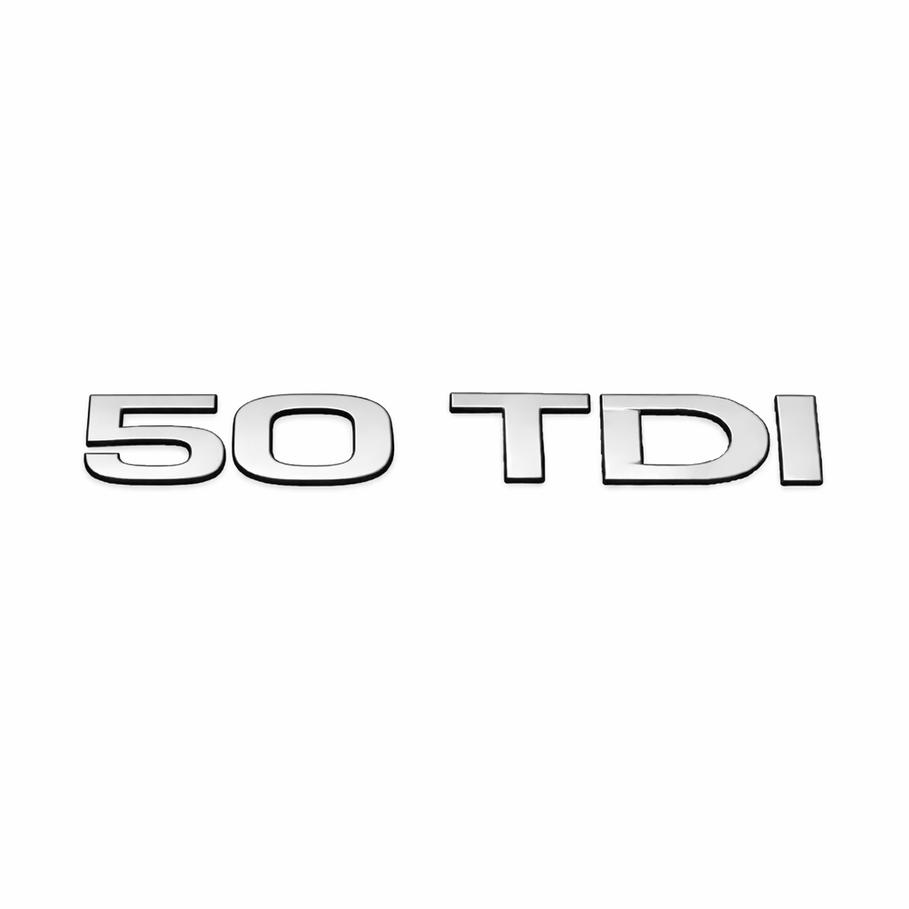 50 TDI Krom Bagaj Yazısı Audi Uyumlu