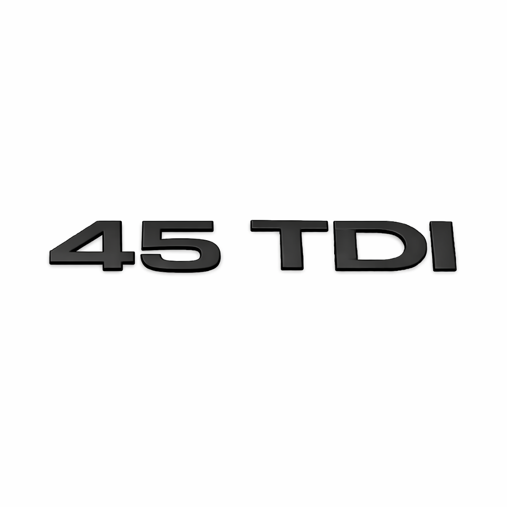 45 TDI Siyah Bagaj Yazısı Audi Uyumlu
