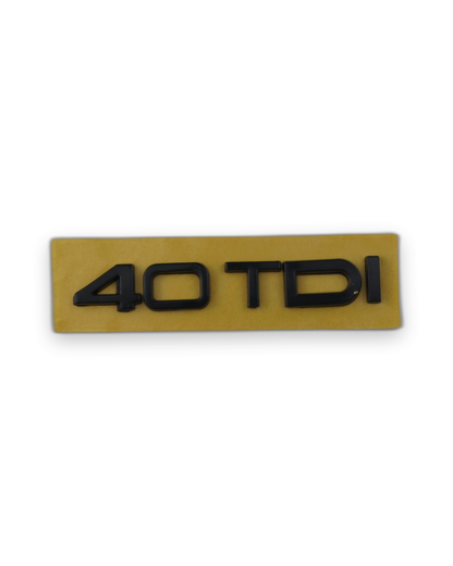 40 TDI Siyah Bagaj Yazısı Audi Uyumlu