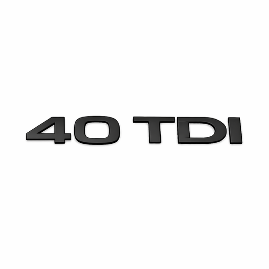 40 TDI Siyah Bagaj Yazısı Audi Uyumlu