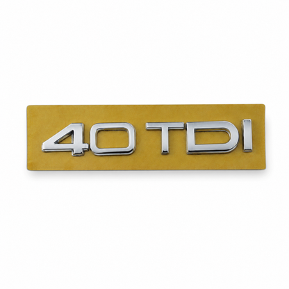40 TDI Krom Bagaj Yazısı Audi Uyumlu