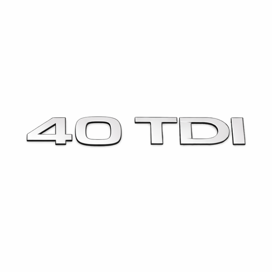 40 TDI Krom Bagaj Yazısı Audi Uyumlu