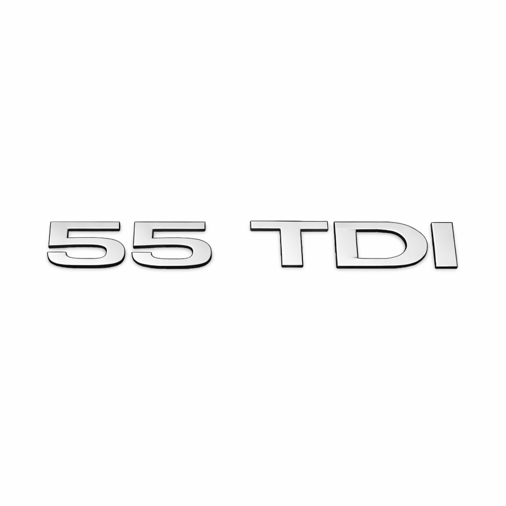 55 TDI Krom Bagaj Yazısı Audi Uyumlu