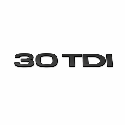 30 TDI Siyah Bagaj Yazısı Audi Uyumlu