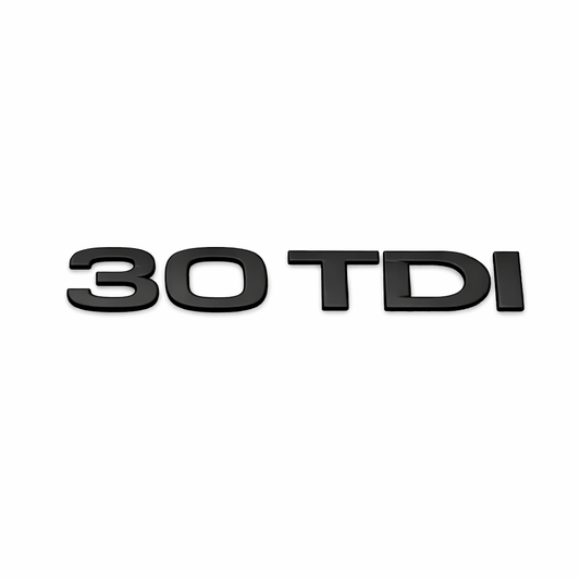30 TDI Siyah Bagaj Yazısı Audi Uyumlu