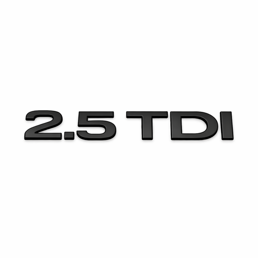 2.5 TDI Siyah Bagaj Yazısı Audi Uyumlu