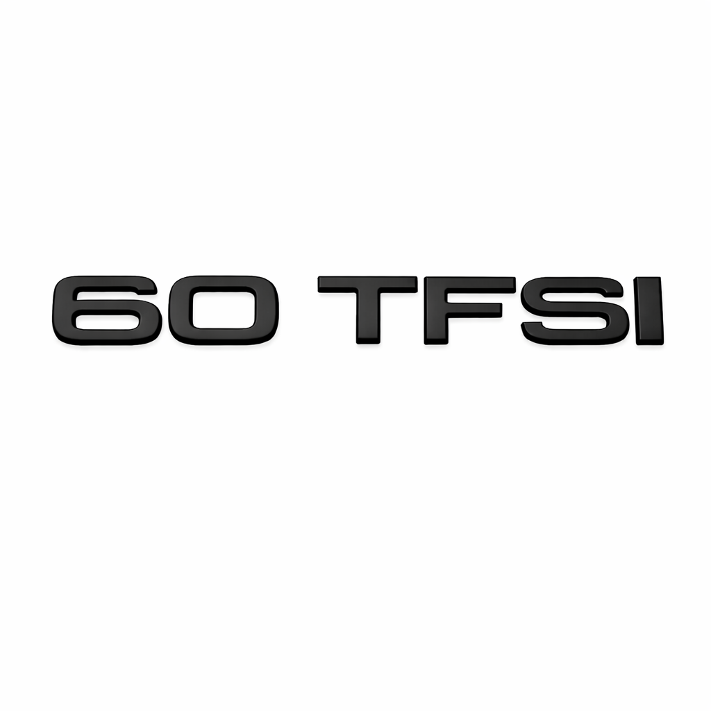 60 TFSI Siyah Bagaj Yazısı Audi Uyumlu