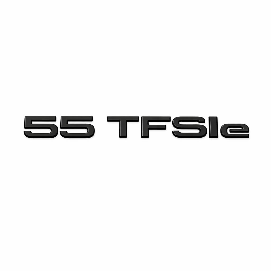 55 TFSIe Siyah Bagaj Yazısı Audi Uyumlu