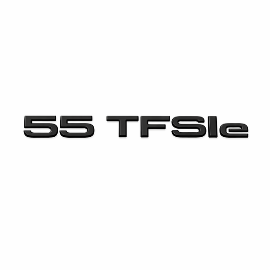 55 TFSIe Siyah Bagaj Yazısı Audi Uyumlu