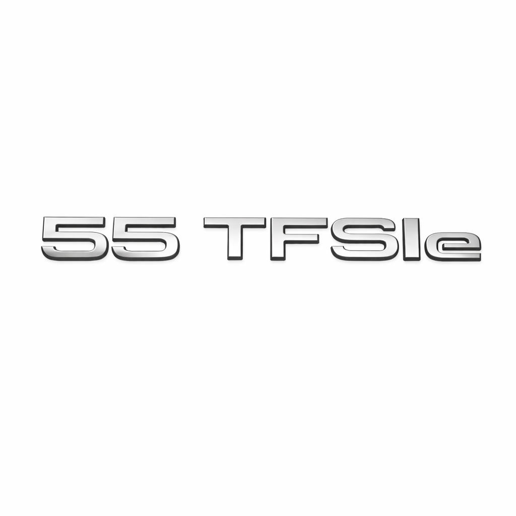 55 TFSIe Krom Bagaj Yazısı Audi Uyumlu