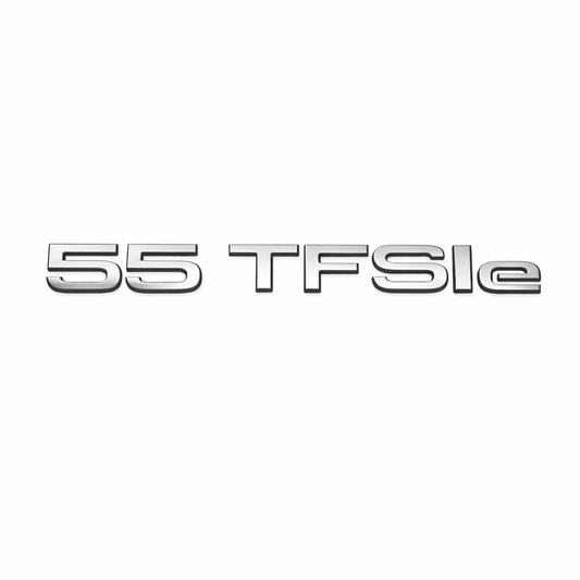 55 TFSIe Krom Bagaj Yazısı Audi Uyumlu