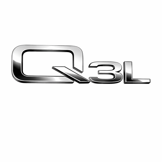 Q3L Krom Bagaj Yazısı Audi Uyumlu