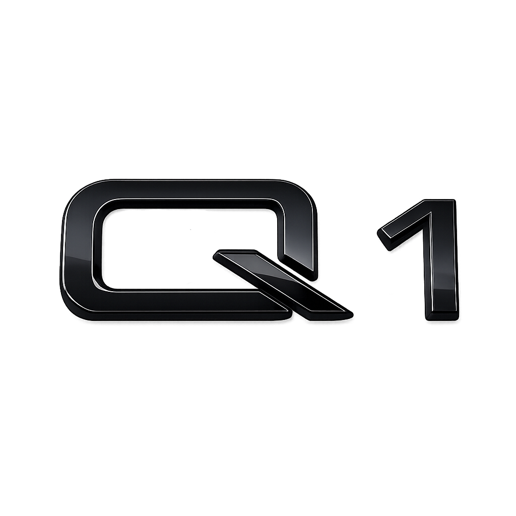 Q1 Siyah Bagaj Yazısı Audi Uyumlu