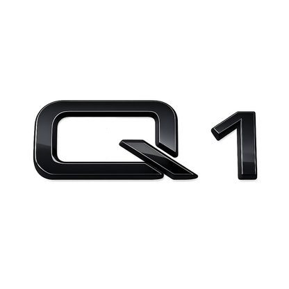 Q1 Siyah Bagaj Yazısı Audi Uyumlu
