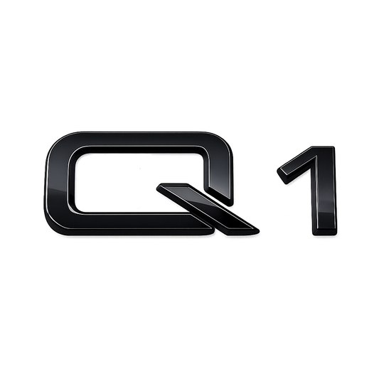Q1 Siyah Bagaj Yazısı Audi Uyumlu