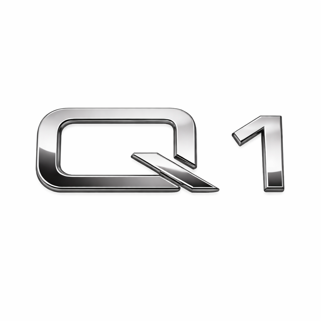 Q1 Krom Bagaj Yazısı Audi Uyumlu