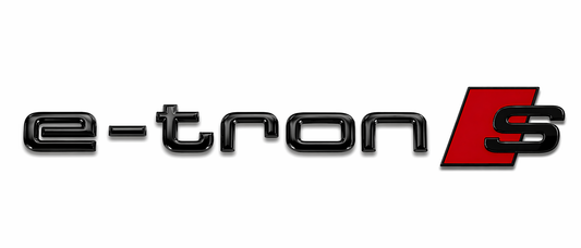 e-tron S Siyah Bagaj Yazısı Audi Uyumlu