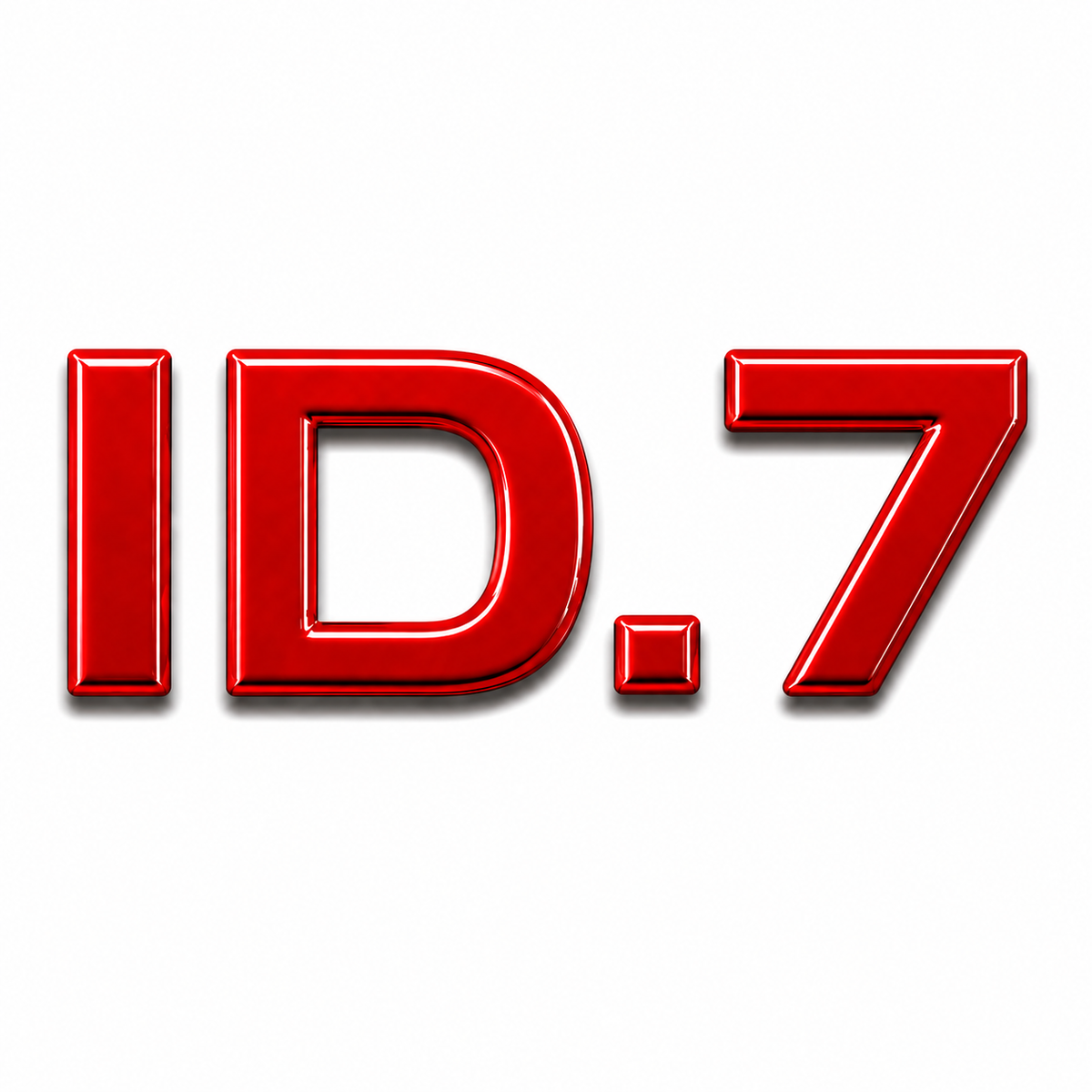 ID.7 Kırmızı Bagaj Yazısı Audi Uyumlu