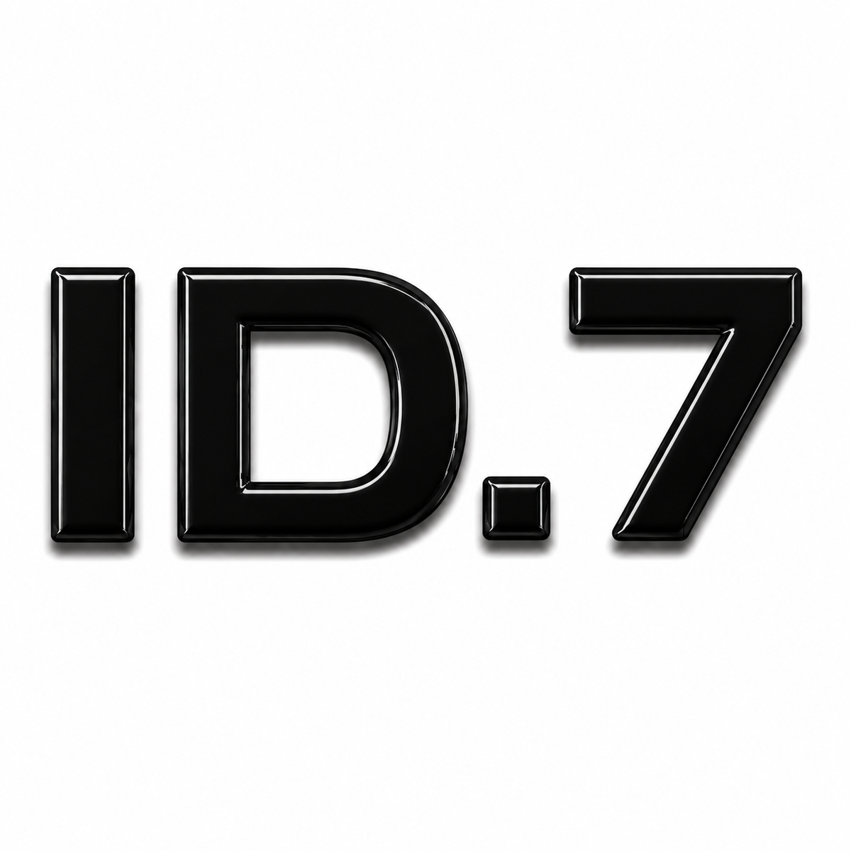 ID.7 Siyah Bagaj Yazısı Audi Uyumlu
