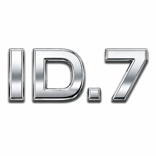 ID.7 Krom Bagaj Yazısı Audi Uyumlu