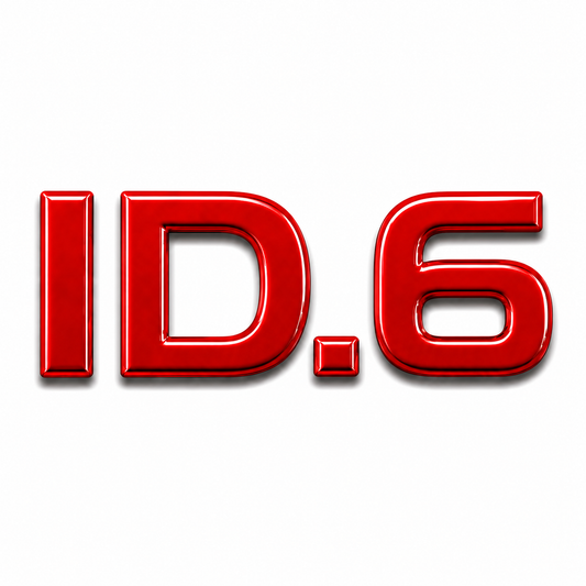 ID.6 Kırmızı Bagaj Yazısı Audi Uyumlu