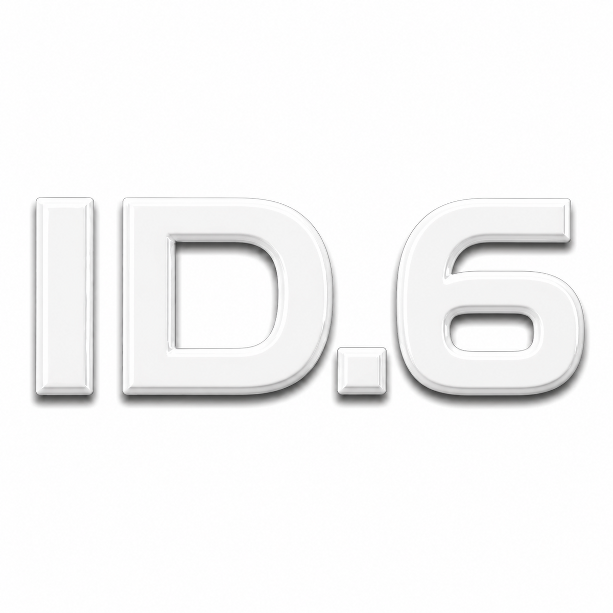 ID.6 Beyaz Bagaj Yazısı Audi Uyumlu